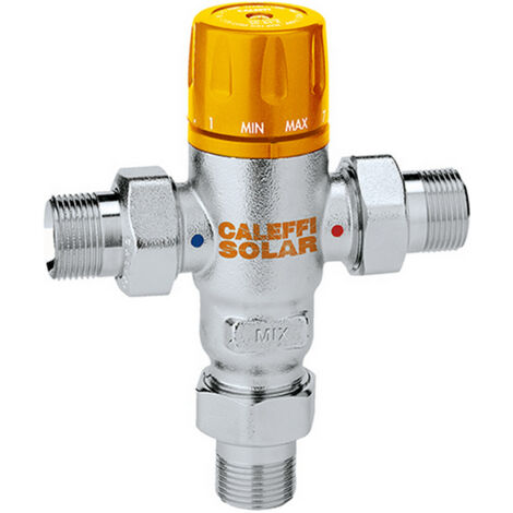 Caleffi Thermomischer einstellbar für Solar 30-65°C verchromt 3/4" 252150