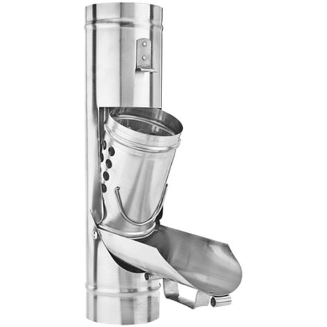 GRÖMO® Zink Laubfänger ø76 mit herausnehmbarem Laubkorb, 62794