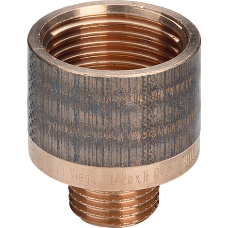 Viega Reduzierstück 3242 rund in R3/4 x Rp1 1/2 Rotguss 650841 (1/3)