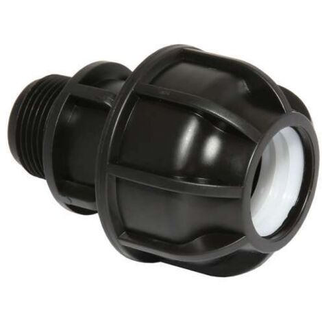 PE-Rohr Gewindeübergang Ø 40 mm x 1 1/4'' AG Übergang Verschraubung PP Polypropylen