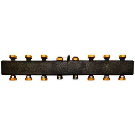 Verteilerbalken Verteiler 7-fach für Meibes Pumpengruppen 66301.4