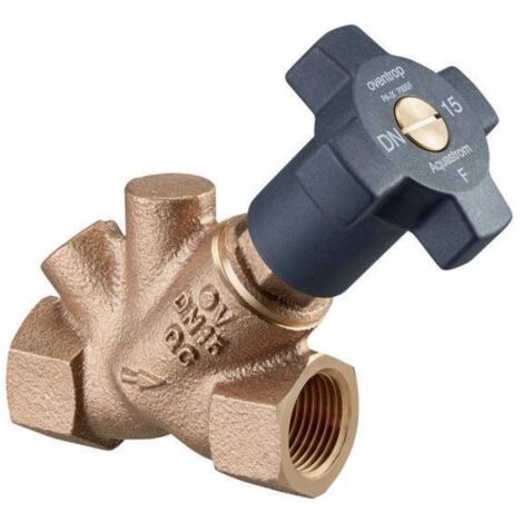 Oventrop Schrägsitzentil Aquastrom Freistromventil DN 32 1 1/4" Innengewinde ohne Entleerung 4200810