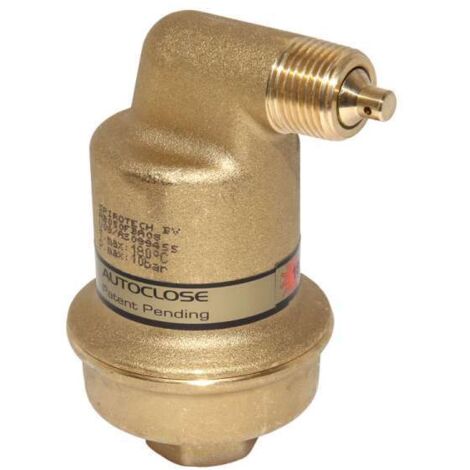 SpiroTop Solar AutoClose Großentlüfter für hohe Temp. mit ½IG Messing / Kunststoffschw. AB050FBA08