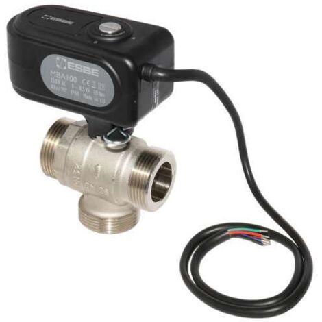 ESBE Motorkugelhahn MBA132 DN 25 Kvs 11,3 als 3 Wege Zonenventil 230 V, AG 1 1/4" 43102600