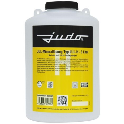 Judo JUL-Minerallösung JUL-H zur Härtestabilisierung – 3 Liter für Härtebereich 2 und 3 – Verhindert Korrosion und Wasserstein (1/3)