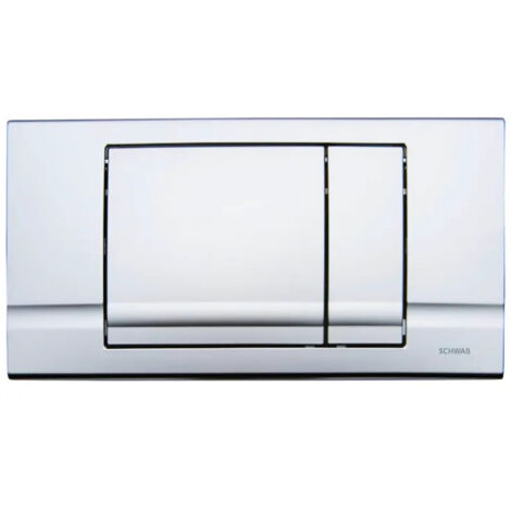 Bedienplatte Chrom matt Double-Touch Schwab RIVA DUO