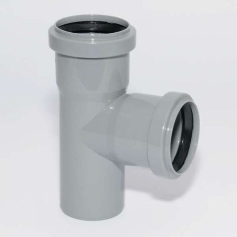 HT Abzweig mit Muffe und Gummidichtungen HT-Rohr DN 50/50 87° HTEA