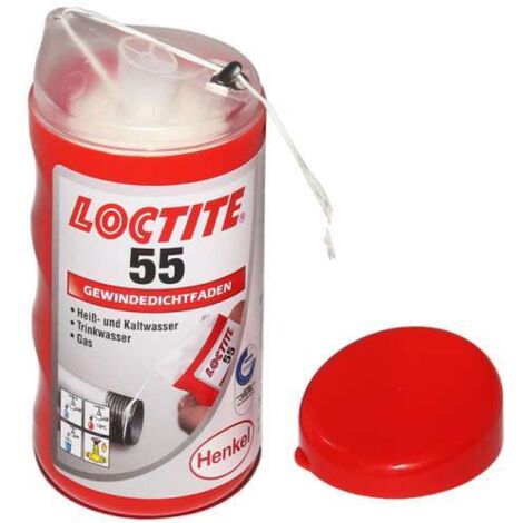 Loctite 55 Gewindedichtfaden Dichtfaden Dose à 160 m im Spender 2056936