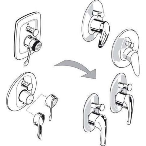 Ideal Standard Reno-Set für Badearmatur Unterputz BS1