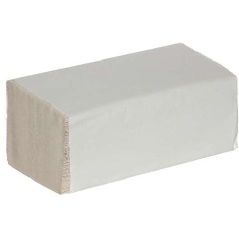 Karton Falthandtuch, natur, 1-lagig 25 x 23 cm, ZZ-Falzung, 20x250Blatt/VE 15408-05