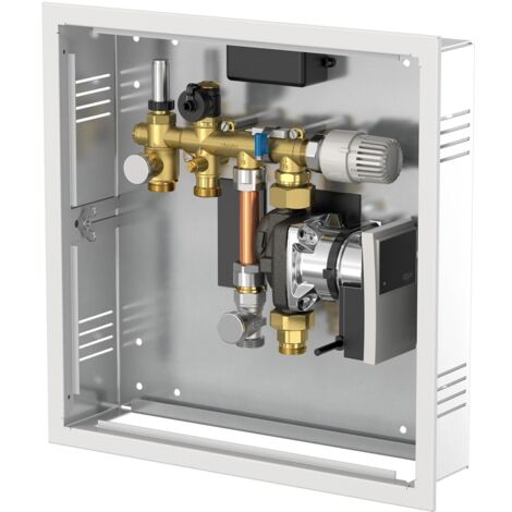 Simplex System-Regelbox KOMFORT inkl. Wilo Yonos Para für ca. 20-40m² Flächenheizung in Metalbox F11