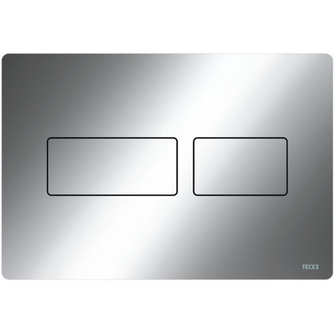 TECEsolid WC-Betätigungsplatte Chrom glänzend für Zweimengentechnik 9240431