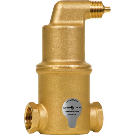 SpiroVent Mikroluftblasenabscheider Luftabscheider Typ L DN 32 1 1/4'' IG Messingausführung AA12