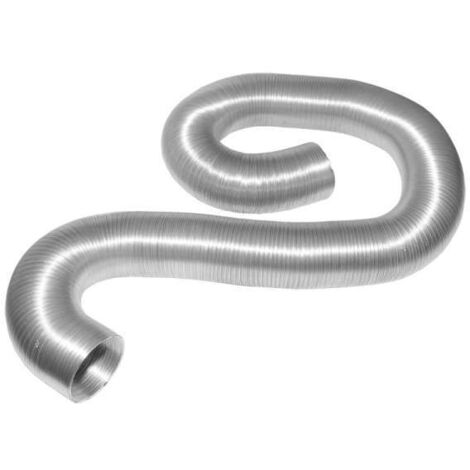 Flexibles Alu-Rohr Lüftungsrohr Ø 80mm , gestaucht Compact 2-lagig 5 Meter lang