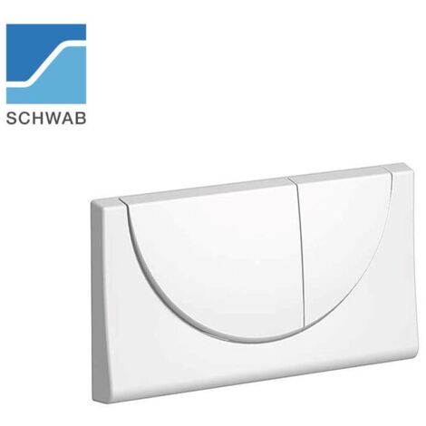 SCHWAB Betätigungsplatte VIVA, weiss, Zweimengenspülung 227556
