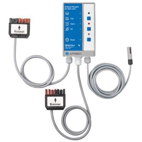 Afriso Öl Wasser Warngerät AFA 11 BAS mit Brenner-Anschluss-Set und Sonde 230 Volt 40891