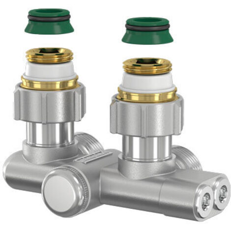 Simplex Einrohr-Umlenkstück für vertauschten Vor- und Rücklauf 3/4" Eurokonus Eckform F10467