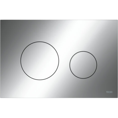 TECEloop WC-Betätigungsplatte Kunststoff für Zweimengentechnik Chrom glänzend 9240921