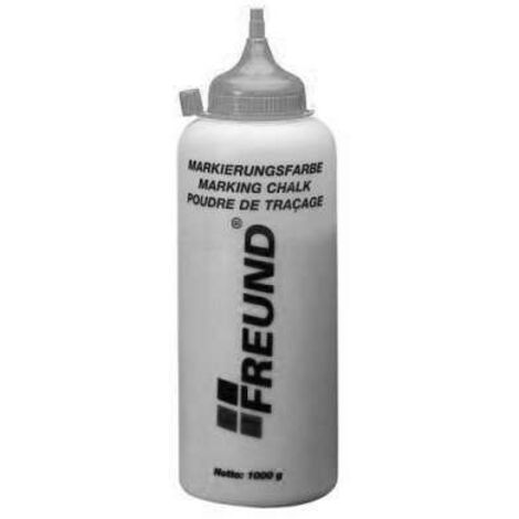 FREUND Markierungsfarbe für Schnurschlaggeräte weiß, 1000g Flasche 03041000