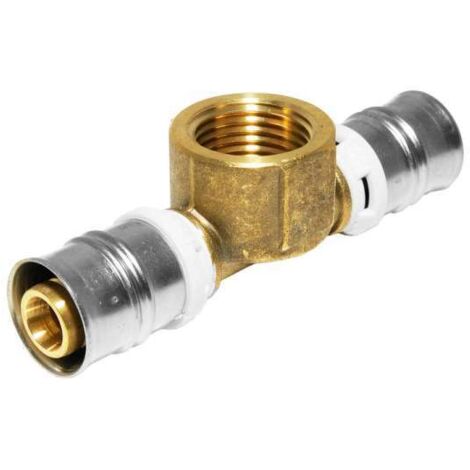 Alpex F50 Profi Übergangs-T-Stück MS mit Innengewinde 20 x 1/2'' IG x 20mm PPSU 86920742