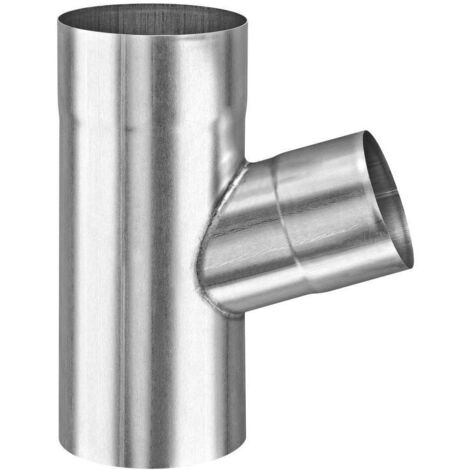 GRÖMO ZINK Rohrabzweig TITANZINK 60° ø100/100, 62984