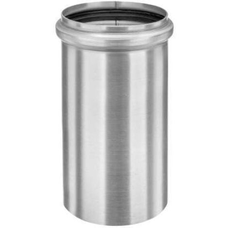 GRÖMO Zink Steckmuffe mit Dichtung (Rohrverbinder) 110/100 mm, 62756 (1/2)