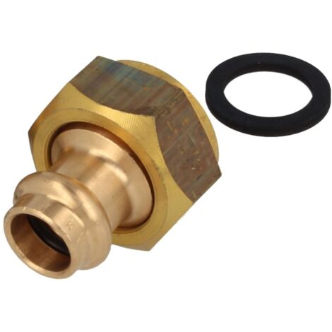 Viega Sanpress Verschraubung flachdichtend mit Überwurfmutter 3/4'' Innengewinde auf 18mm 283391