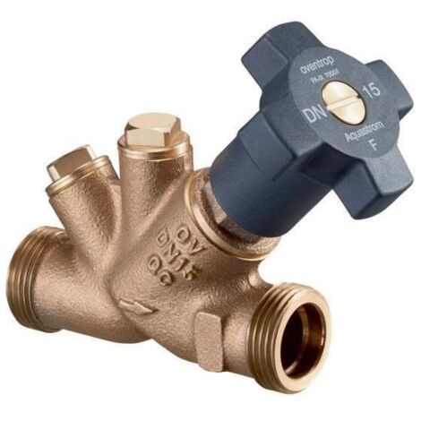 Oventrop Schrägsitzentil Aquastrom Freistromventil DN 25 1 1/4" Außengewinde mit Stopfen 4201808