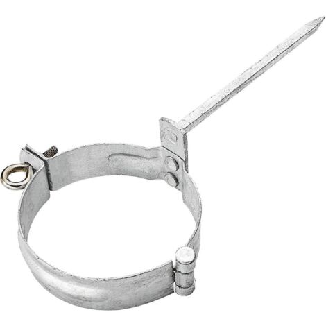GRÖMO® Verzinkte Fallrohrschelle ø76 mit Schlagstift 140mm, 50244