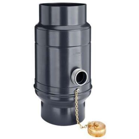 GRÖMO ALUSTAR Wassersammler Anthrazit ø80 mit Schlauchset, SX (glatt), 82701