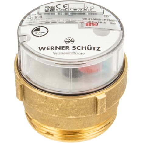 Schütz MESSKAPSEL warm EAS MODULAR, Q3=2,5, BIS 90° , Warmwasserzähler TYP IE 2" KOAX Eichjahr 2025