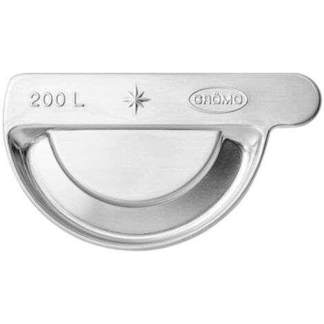 GRÖMO® Zink Steckrinnenboden halbrund links 200, 62650
