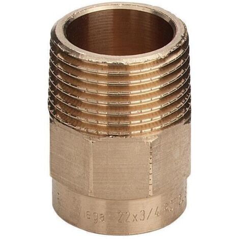 Viega Übergangsnippel Lötübergang AG/i 94243G in 22mm R3/4 Rotguss 100322