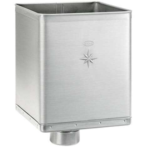 GRÖMO® Uginox Design-Wasserfangkasten ø100 exzentrisch 333x240x240, 56188