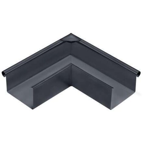 GRÖMO ALUSTAR Rinnenwinkel Anthrazit kastenförmig Außeneck 90° 333, SX (glatt), 82171