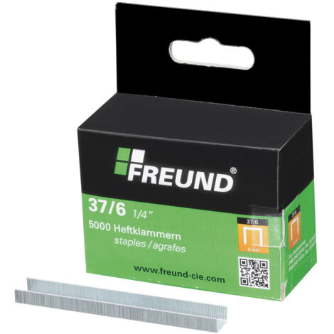 FREUND Heftklammern 37/6, Paket à 5000 Stück 01741019 (1/2)