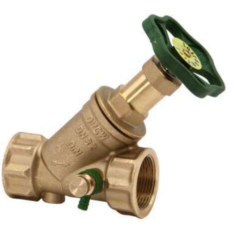 Schlösser Schrägsitzventil 1 1/4" DN32 Innengewinde mit Entl. Freistromventil nichtst. Spindel DVGW