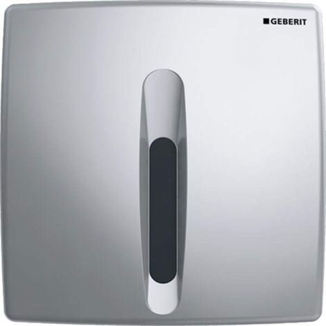 Elektronische Urinal-Betätigungsplatte – Netzbetrieb – Chrom matt – IR-Sensor – Einstellbare Spülzeit – Kompatibel mit Geberit Control App (1/5)