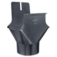 GRÖMO ALUSTAR Einhangstutzen Anthrazit kastenförmig 333 / 100, SX (glatt), 82311