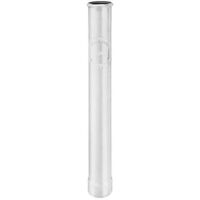 GRÖMO ALUSTAR Standrohr Weiß ø100 / 1000 mit Reinigungsdeckel, SX (glatt), 83374