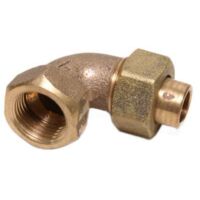 Lötverschraubungswinkel konisch dichtend 15x1/2" IG, Rotguss