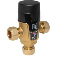 LK 551 HydroMix Brauchwassermischer Mischventil 22mm Klemmring 35-65°C KVS 1,6m³/h 181457
