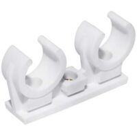 PVC Rohr-Clip doppelt 8mm 261116