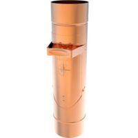 Zambelli Regenwasserklappe ohne Sieb Kupfer 100 mm 117205