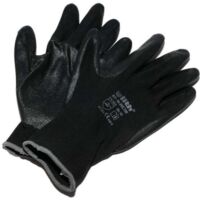 1 Paar Ulith Arbeitshandschuhe Nitril schwarz Cat2 Nylon Strickbund EN388 Gr.10