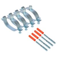 4x Armaflex Bügelschelle mit Dübel und Stockschraube für DuoSolar VA Wellrohr DN16 SCH-DN16-FEF14