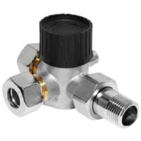 Rossweiner Dreiwegethermostatventilunterteil ½ für Forsterheizung Anschl. links mit Entl. 1237151