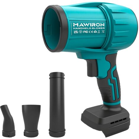 Petit souffleur de feuilles sans fil, puissant à 38 000 tr/min, souffleur électrique pratique pour nettoyer la maison, déneiger la voiture et entretenir le jardin. Batterie non incluse.