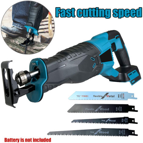 Scie alternative 18 V, sans fil, 3 500 tr/min, gâchette à vitesse variable, changement de lame rapide et facile, outil seul