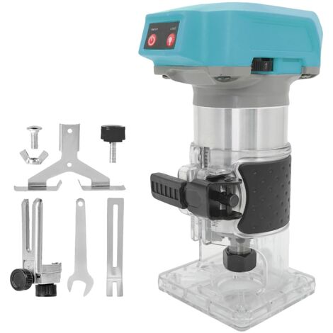 Défonceuse compacte POWER pour le travail du bois, à base fixe, vitesses variables, guide de bord, guide à rouleau, capot d'aspiration Ne contient pas (1/5)